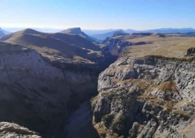 Vista de un cañón en el Parque Nacional de Ordesa